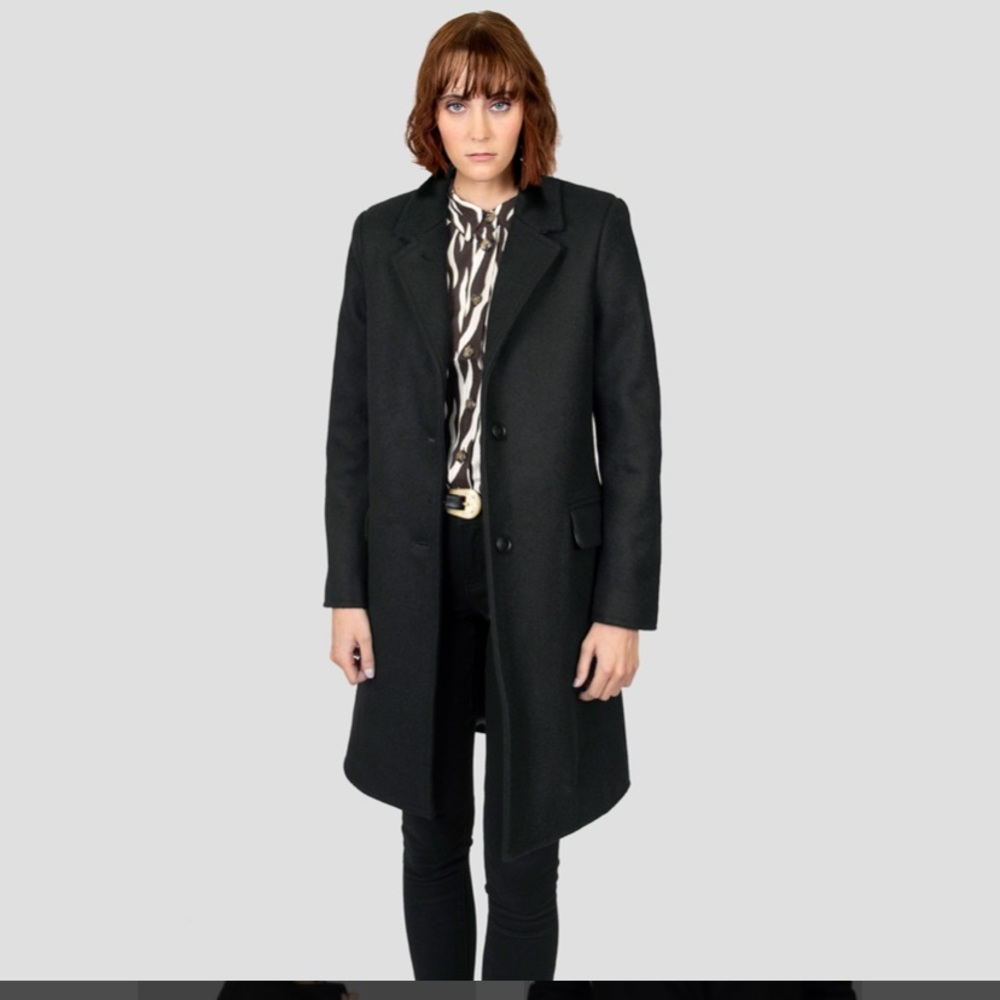 Coat Wool Blend Peacoat